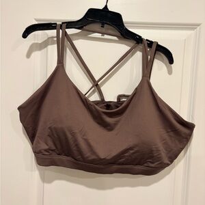 Old Navy Brown Strappy Sports Bra